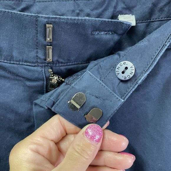 Vince Women’s Dusty Blue Cropped Ankle Pants Size 6 Soft & Comfy! - Picture 6 of 10